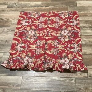 Ralph Lauren King pair floral cotton pillowcases.